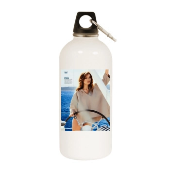 Olivia Wilde White Water Bottle With Carabiner