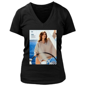 Olivia Wilde Women's Deep V-Neck TShirt