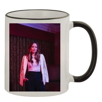 Olivia Wilde 11oz Colored Rim & Handle Mug