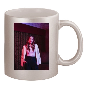 Olivia Wilde 11oz Metallic Silver Mug