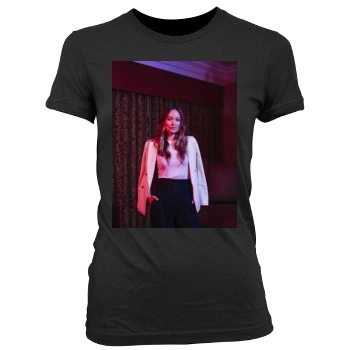 Olivia Wilde Women's Junior Cut Crewneck T-Shirt