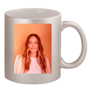 Olivia Wilde 11oz Metallic Silver Mug