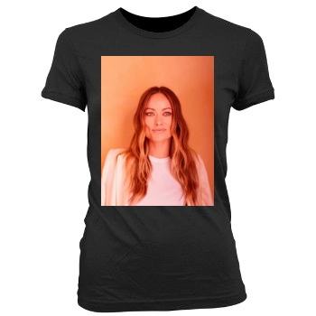 Olivia Wilde Women's Junior Cut Crewneck T-Shirt