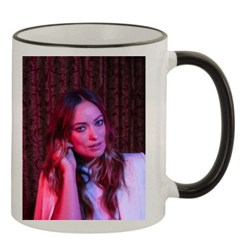 Olivia Wilde 11oz Colored Rim & Handle Mug