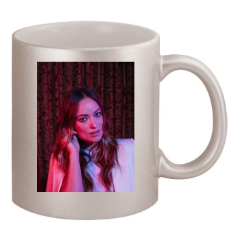 Olivia Wilde 11oz Metallic Silver Mug