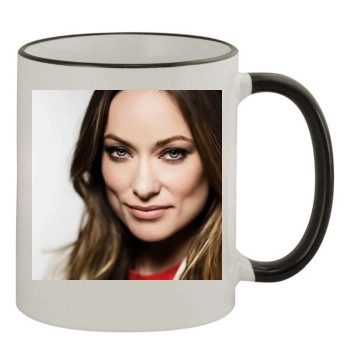 Olivia Wilde 11oz Colored Rim & Handle Mug