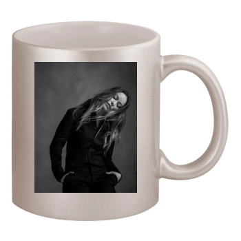 Olivia Wilde 11oz Metallic Silver Mug