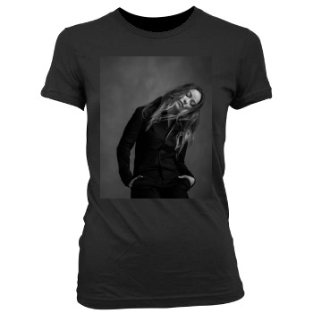 Olivia Wilde Women's Junior Cut Crewneck T-Shirt