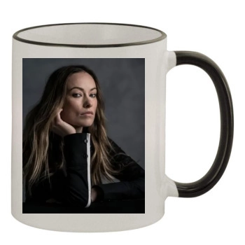 Olivia Wilde 11oz Colored Rim & Handle Mug