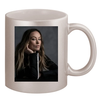 Olivia Wilde 11oz Metallic Silver Mug