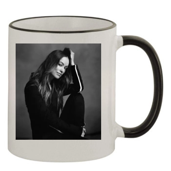 Olivia Wilde 11oz Colored Rim & Handle Mug