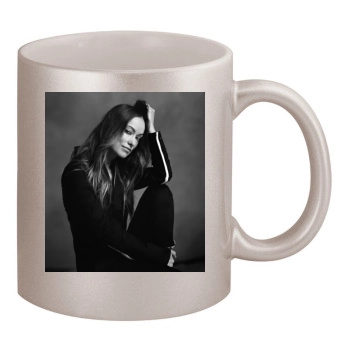 Olivia Wilde 11oz Metallic Silver Mug