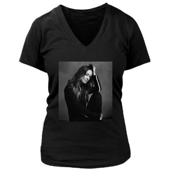 Olivia Wilde Women's Deep V-Neck TShirt