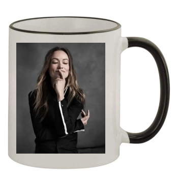 Olivia Wilde 11oz Colored Rim & Handle Mug