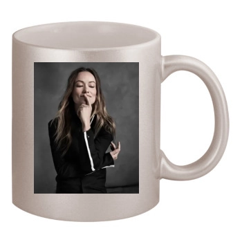 Olivia Wilde 11oz Metallic Silver Mug