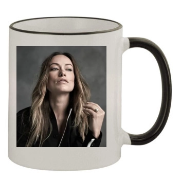 Olivia Wilde 11oz Colored Rim & Handle Mug