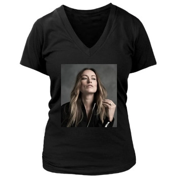 Olivia Wilde Women's Deep V-Neck TShirt