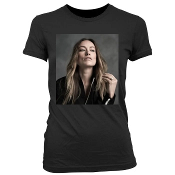 Olivia Wilde Women's Junior Cut Crewneck T-Shirt