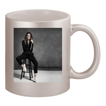 Olivia Wilde 11oz Metallic Silver Mug