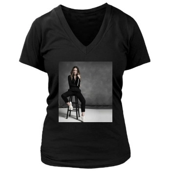 Olivia Wilde Women's Deep V-Neck TShirt