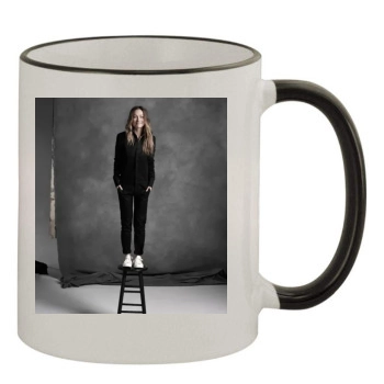 Olivia Wilde 11oz Colored Rim & Handle Mug