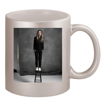 Olivia Wilde 11oz Metallic Silver Mug