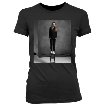 Olivia Wilde Women's Junior Cut Crewneck T-Shirt