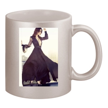 Olivia Wilde 11oz Metallic Silver Mug