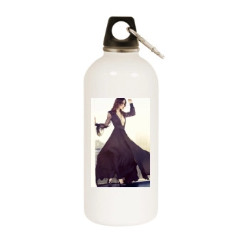 Olivia Wilde White Water Bottle With Carabiner