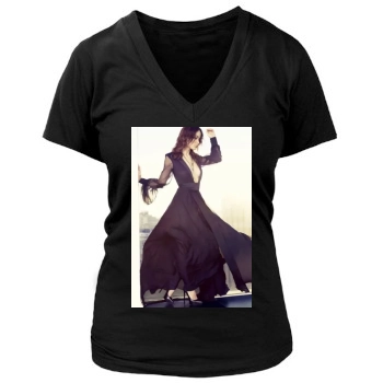 Olivia Wilde Women's Deep V-Neck TShirt