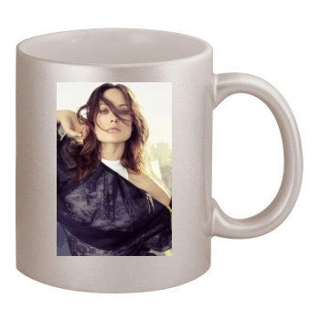 Olivia Wilde 11oz Metallic Silver Mug