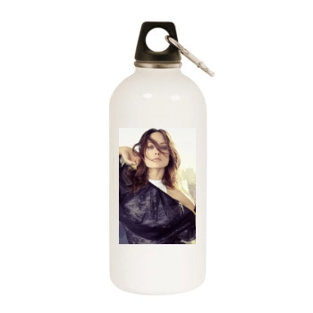 Olivia Wilde White Water Bottle With Carabiner