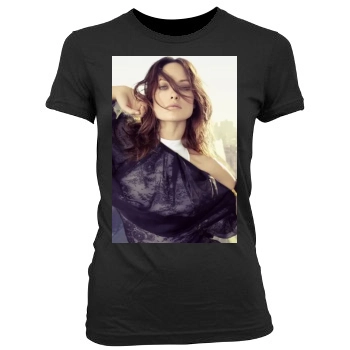 Olivia Wilde Women's Junior Cut Crewneck T-Shirt