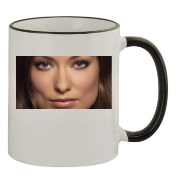 Olivia Wilde 11oz Colored Rim & Handle Mug