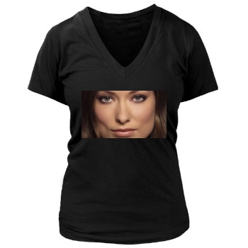 Olivia Wilde Women's Deep V-Neck TShirt