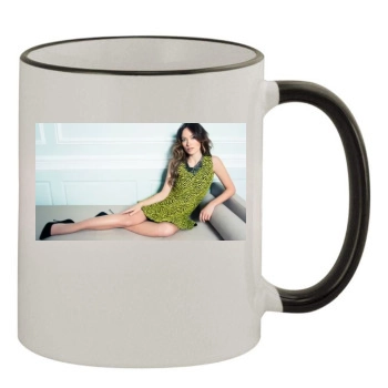 Olivia Wilde 11oz Colored Rim & Handle Mug