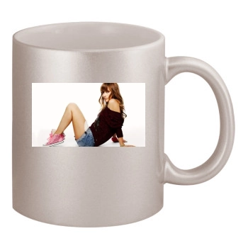 Olivia Wilde 11oz Metallic Silver Mug