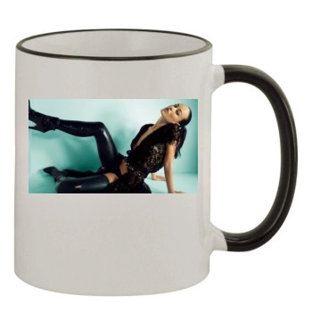 Olivia Wilde 11oz Colored Rim & Handle Mug