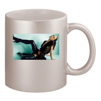 Olivia Wilde 11oz Metallic Silver Mug