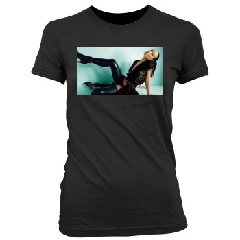 Olivia Wilde Women's Junior Cut Crewneck T-Shirt