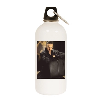 Hayden Christensen White Water Bottle With Carabiner