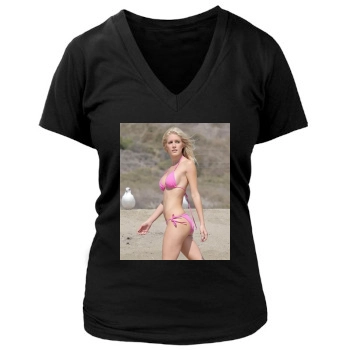 Heidi Montag Women's Deep V-Neck TShirt