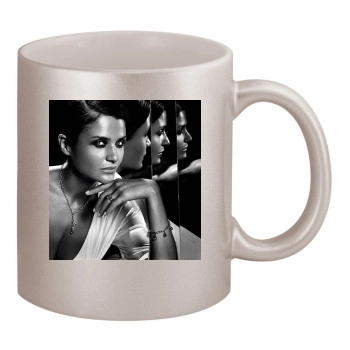 Helena Christensen 11oz Metallic Silver Mug