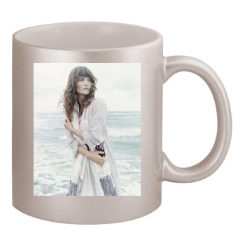 Helena Christensen 11oz Metallic Silver Mug