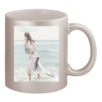 Helena Christensen 11oz Metallic Silver Mug