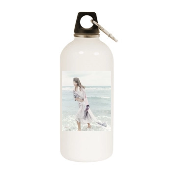 Helena Christensen White Water Bottle With Carabiner