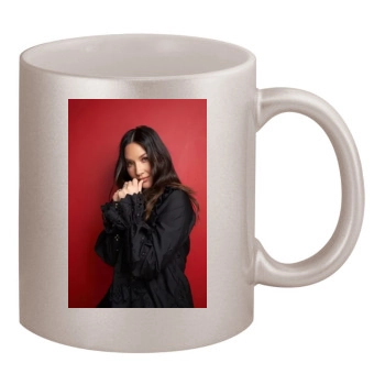 Olivia Munn 11oz Metallic Silver Mug