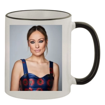 Olivia Wilde 11oz Colored Rim & Handle Mug