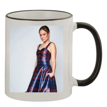 Olivia Wilde 11oz Colored Rim & Handle Mug