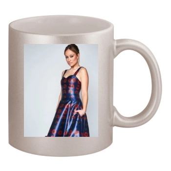 Olivia Wilde 11oz Metallic Silver Mug